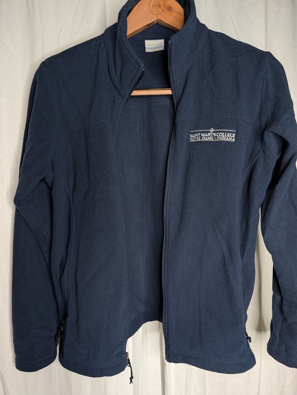 St. Mary's College Norte Dame Indiana Fleece Columbia Full Zip Jacket